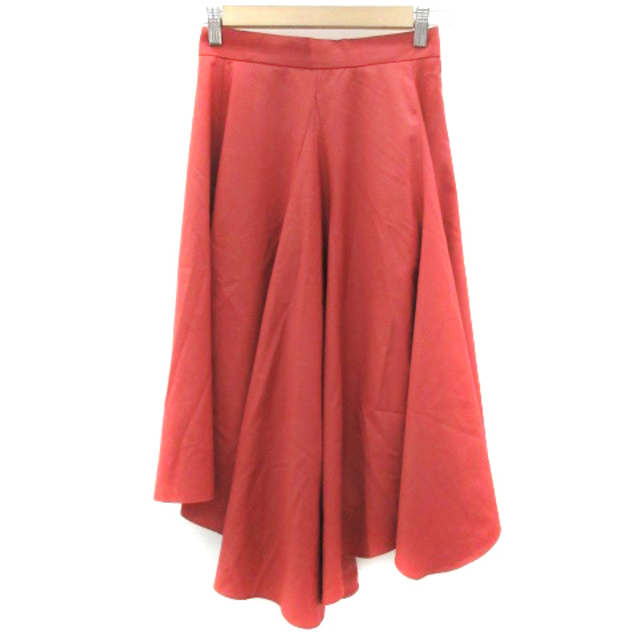JILLSTUART(ジルスチュアート)のジルスチュアート フレアスカート ミモレ丈 2 レッド 赤 レディースのスカート(ひざ丈スカート)の商品写真