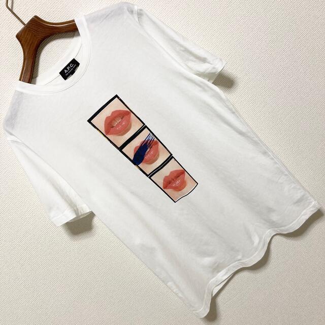 A.P.C. アーペーセー グラフィックプリントTシャツ M 白 日本製