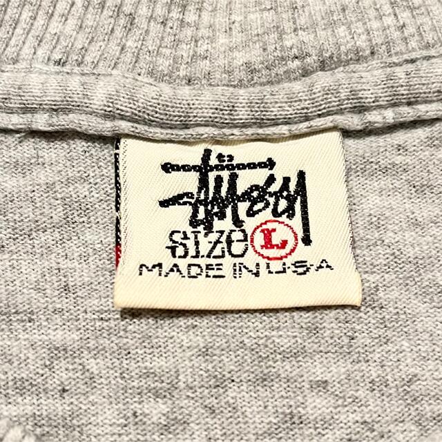 激レア！90’s OLD STUSSY “POCKET-T” 杢グレー Tシャツ 3