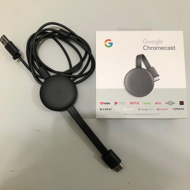 Google(グーグル)のGoogle chromecast チャコール スマホ/家電/カメラのテレビ/映像機器(その他)の商品写真