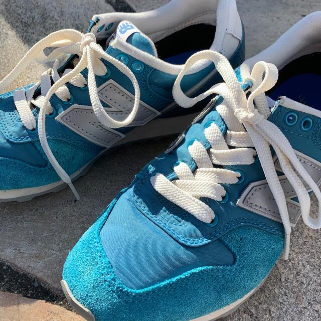 New Balance - ニューバランス✩ターコイズブルー スニーカーの通販 by