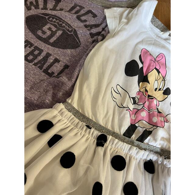 Disney(ディズニー)の120センチ★女の子　ワンピースH&M　ミニー キッズ/ベビー/マタニティのキッズ服女の子用(90cm~)(ワンピース)の商品写真