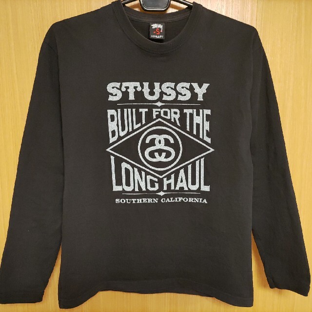 ステューシーBUILT FOR THE LONG HAUL長袖TシャツSサイズ黒