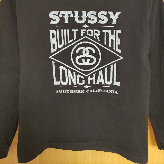 ステューシーBUILT FOR THE LONG HAUL長袖TシャツSサイズ黒