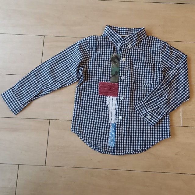 ※やみー様専用※　ギンガムチェックシャツ　110cm キッズ/ベビー/マタニティのキッズ服男の子用(90cm~)(ブラウス)の商品写真