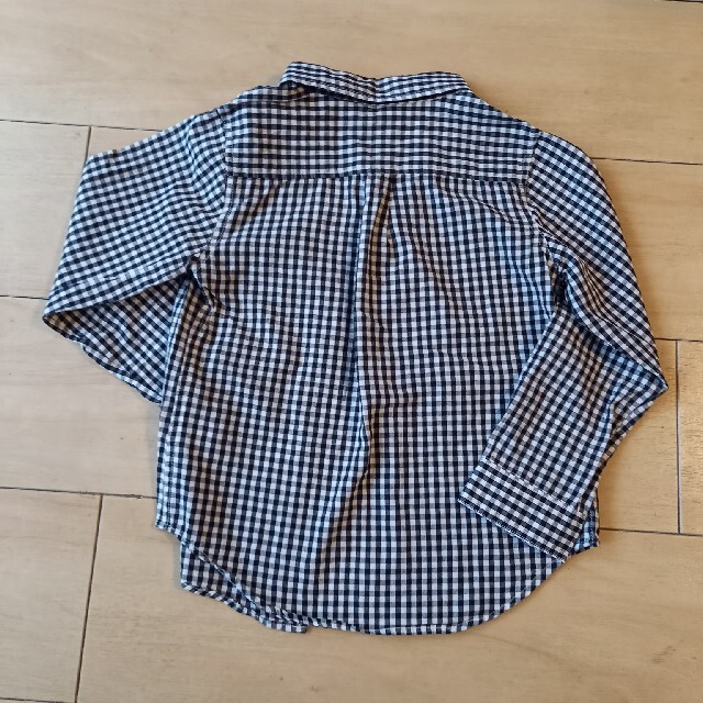 ※やみー様専用※　ギンガムチェックシャツ　110cm キッズ/ベビー/マタニティのキッズ服男の子用(90cm~)(ブラウス)の商品写真