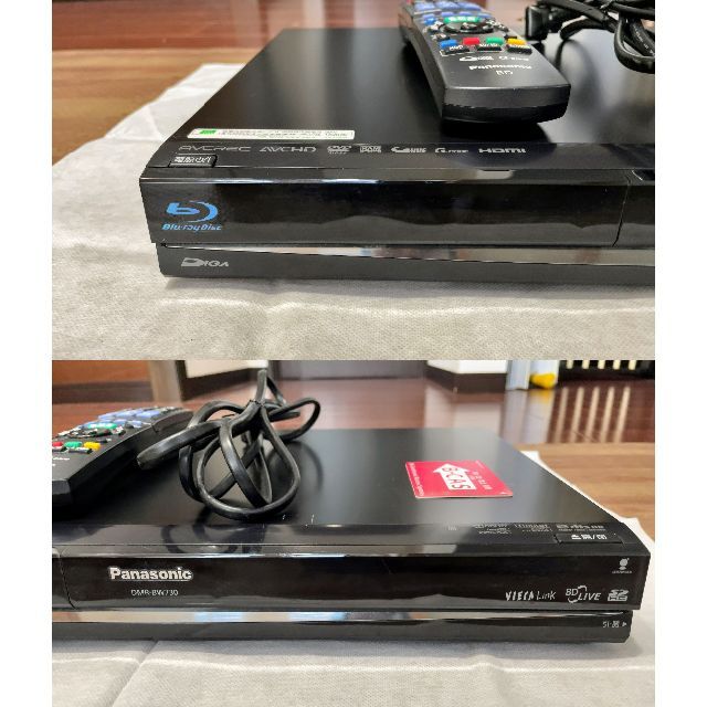 Panasonic(パナソニック)のリモコン付属★パナソニックDIGA DMR-BW730 BD/HDDレコーダー スマホ/家電/カメラのテレビ/映像機器(ブルーレイレコーダー)の商品写真