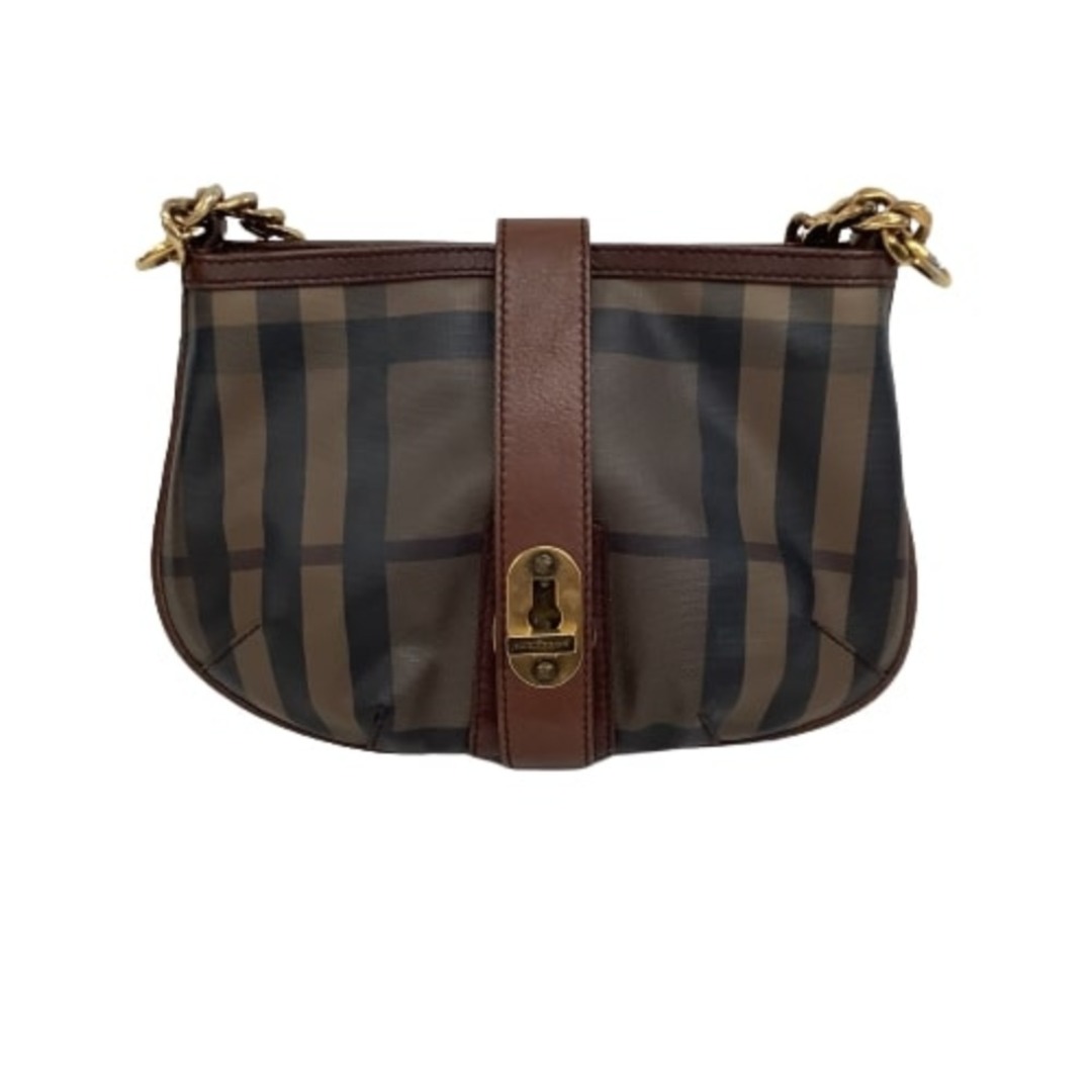 ♪♪BURBERRY バーバリー ショルダーバッグ チェック ブラウン 【完売 ...