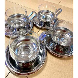 ツインバード(TWINBIRD)の昭和レトロ　耐熱グラスカップセット(グラス/カップ)