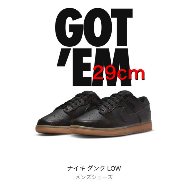 Nike Dunk Low "Velvet Brown and Black