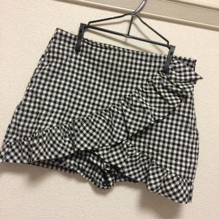 ザラ(ZARA)のZARA チェックパンツスカート(ミニスカート)