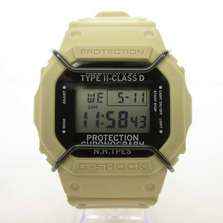ジーショック(G-SHOCK)のCASIO × エヌ ハリウッド 5600NH-7JR  腕時計 ベージュ(腕時計(デジタル))