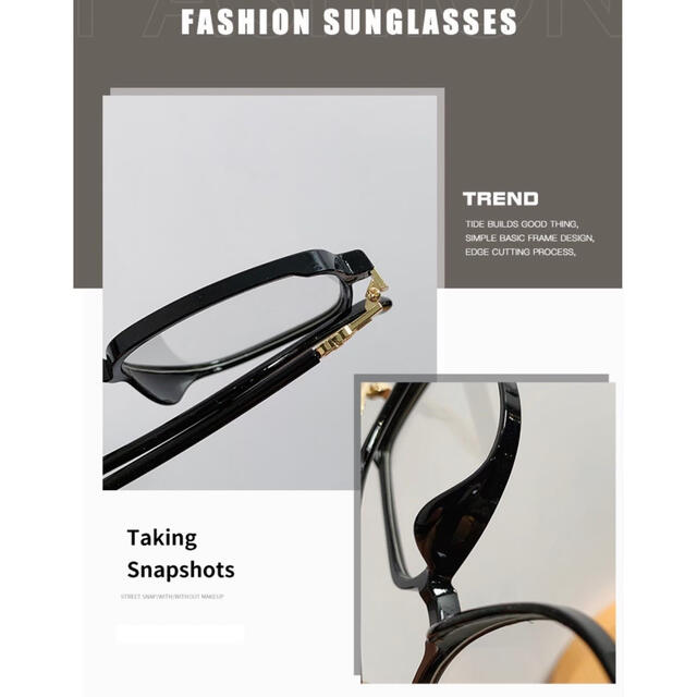 ♥️大幅値下げ♥️メガネ・度なし・伊達メガネ・PCメガネ・ブルーライトカット レディースのファッション小物(サングラス/メガネ)の商品写真