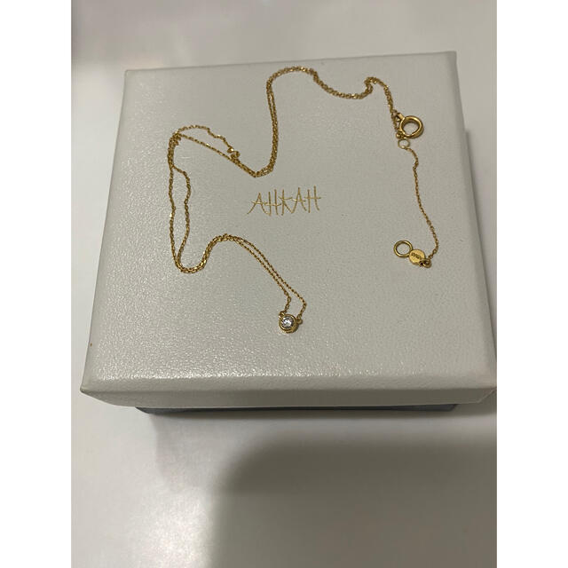 AHKAH(アーカー)の【美品】AHKAH 18Kイエローゴールドダイヤモンドネックレス  レディースのアクセサリー(ネックレス)の商品写真