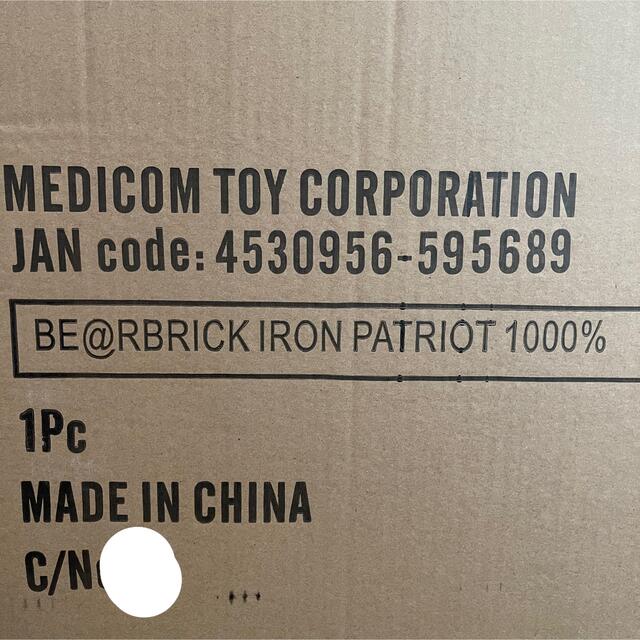 MEDICOM TOY(メディコムトイ)のBE@RBRICK IRON PATRIOT 1000％ エンタメ/ホビーのフィギュア(その他)の商品写真