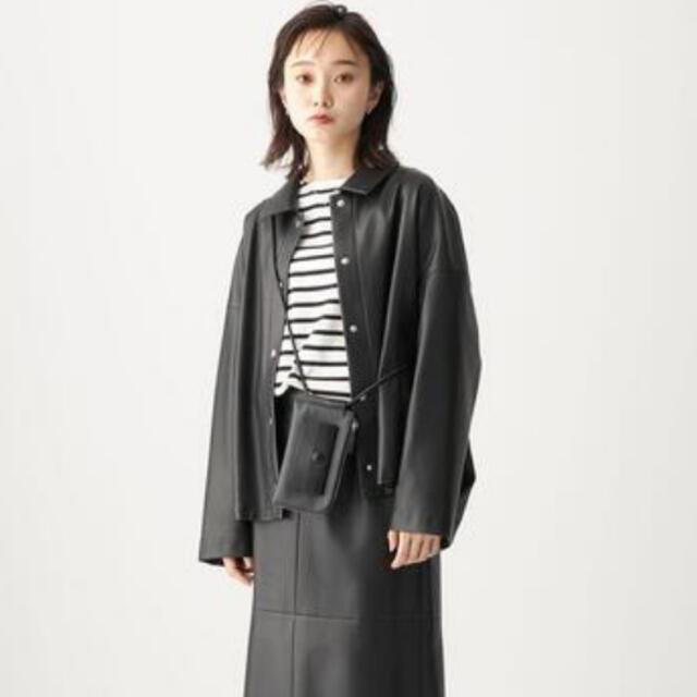 UNITED ARROWS(ユナイテッドアローズ)のCITEN フェイクレザールーズシャツジャケット レディースのジャケット/アウター(ブルゾン)の商品写真