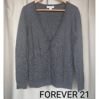 フォーエバートゥエンティーワン(FOREVER 21)のForever 21 グレー カーディガン(カーディガン)