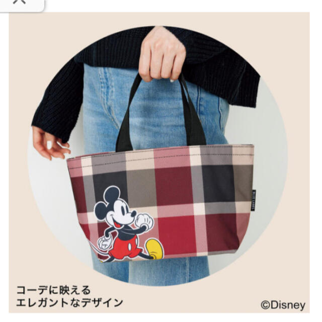 Disney(ディズニー)のミッキー＆ミニー　保冷ポーチ付きトート レディースのバッグ(トートバッグ)の商品写真