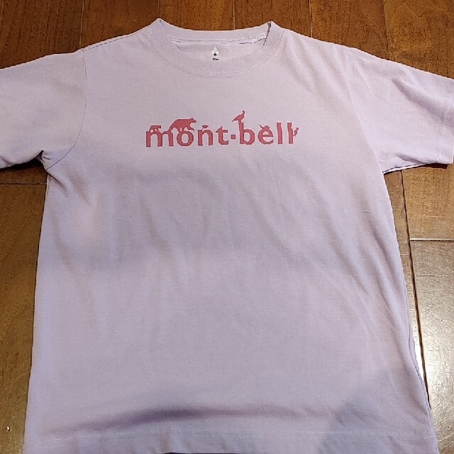 mont bell(モンベル)の【中古】モンベル　mont-bel Tシャツ　150 半袖　パープル　紫　女の子 スポーツ/アウトドアのアウトドア(登山用品)の商品写真