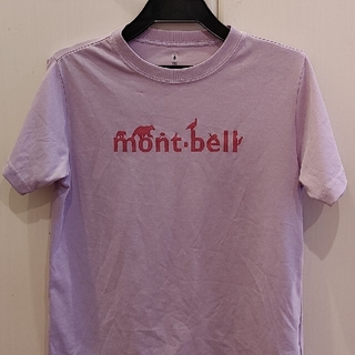 モンベル(mont bell)の【中古】モンベル　mont-bel Tシャツ　150 半袖　パープル　紫　女の子(登山用品)