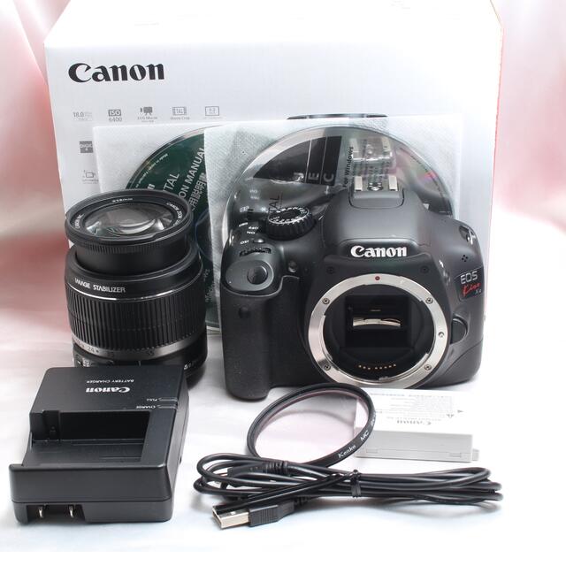 Canon(キヤノン)の✨高画質ムービー一眼レフ✨Canon EOS Kiss X4 レンズキット スマホ/家電/カメラのカメラ(デジタル一眼)の商品写真