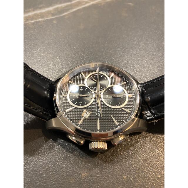 Hamilton(ハミルトン)のハミルトン　ジャズマスター　オートクロノ(ブラック) 自動巻き メンズの時計(腕時計(アナログ))の商品写真