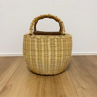 スローブイエナ(SLOBE IENA)のBAGMATTI バグマティ バンブーラタンカゴバッグ ベイクルーズ系(かごバッグ/ストローバッグ)