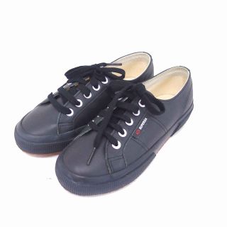 スペルガ(SUPERGA)のスペルガ 2750FGLU スニーカー シューズ ローカット レザー 36 黒(スニーカー)