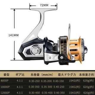 Yu90 スピニングリール 釣りリール リール 大型 100番の通販 By 白熊屋 ラクマ