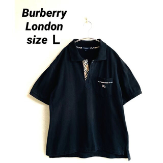 BURBERRY - Burberry London バーバリーロンドン ポロシャツ メンズＬ