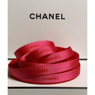 シャネル(CHANEL)のCHANEL ラッピング リボン ネオ ピンク 1m(ラッピング/包装)