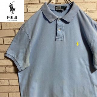 ポロラルフローレン(POLO RALPH LAUREN)の90s 古着 ポロ ラルフローレン 刺繍ロゴ ビッグシルエット ゆるだぼ(ポロシャツ)