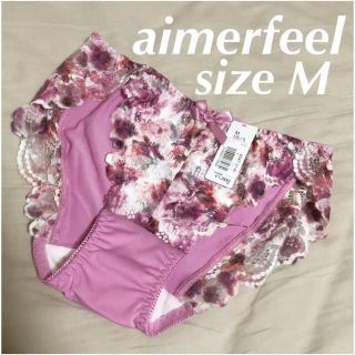 エメフィール(aimer feel)のエメフィール ショーツ22 M 花柄 ピンク ワコール トリンプ ピーチジョン(ショーツ)