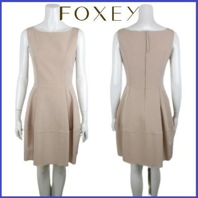 FOXEY - 【極美品】フォクシー ニューヨーク ドレス ワンピース ノースリーブ FOXEY