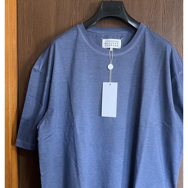 48新品 メゾン マルジェラ Memory of 4ステッチ ブルー Tシャツ 【T
