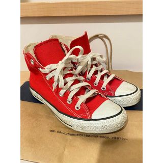 コンバース(CONVERSE)のCONVERSE ALL STAR  スニーカー ハイカット レッド 24.0(スニーカー)