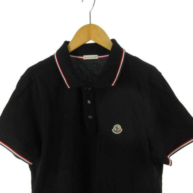 モンクレール ポロシャツ 半袖 MAGLIA POLO 黒 L 18SS - ポロシャツ