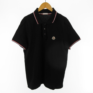 モンクレール(MONCLER)のモンクレール ポロシャツ 半袖 MAGLIA POLO 黒 L 18SS(ポロシャツ)