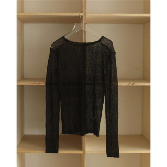 【新品未使用】 todayful Slit Sheer Knit ブラック