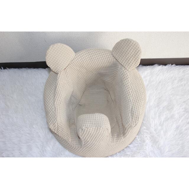 Bumbo(バンボ)のバンボカバー　くま　ハンドメイド　ワッフル生地　ベビー キッズ/ベビー/マタニティの寝具/家具(シーツ/カバー)の商品写真