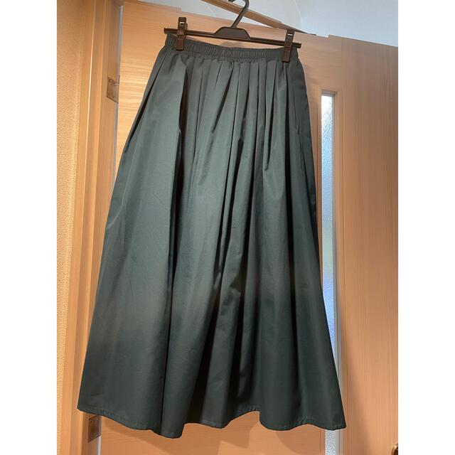 Drawer(ドゥロワー)のボウエー　タックフレアスカート レディースのスカート(ロングスカート)の商品写真