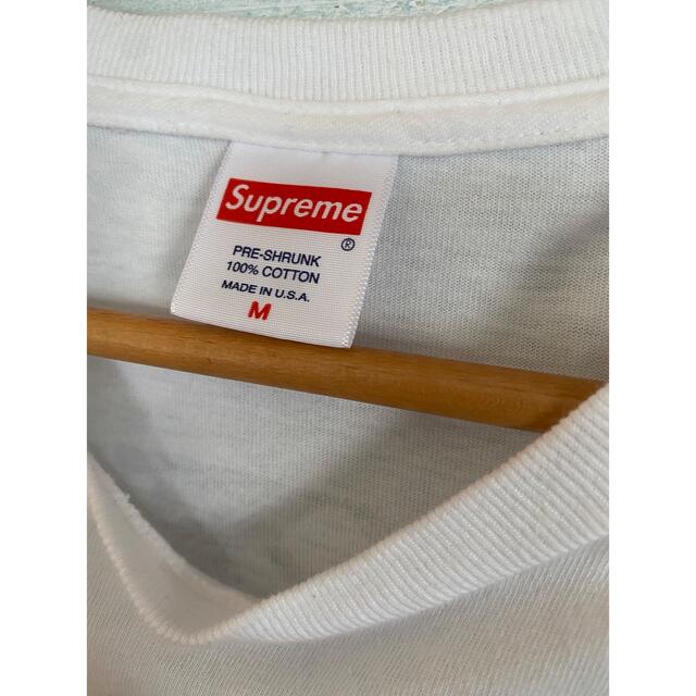 Supreme(シュプリーム)のSupreme 白 Tシャツ M 着用一回のみ 個性派 大人気 着回し抜群 レディースのトップス(Tシャツ(半袖/袖なし))の商品写真