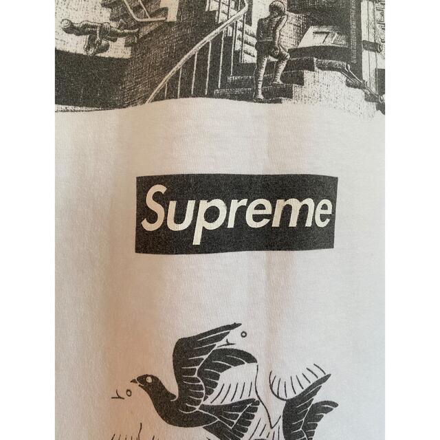 Supreme 白 Tシャツ M 着用一回のみ 個性派 大人気 着回し抜群