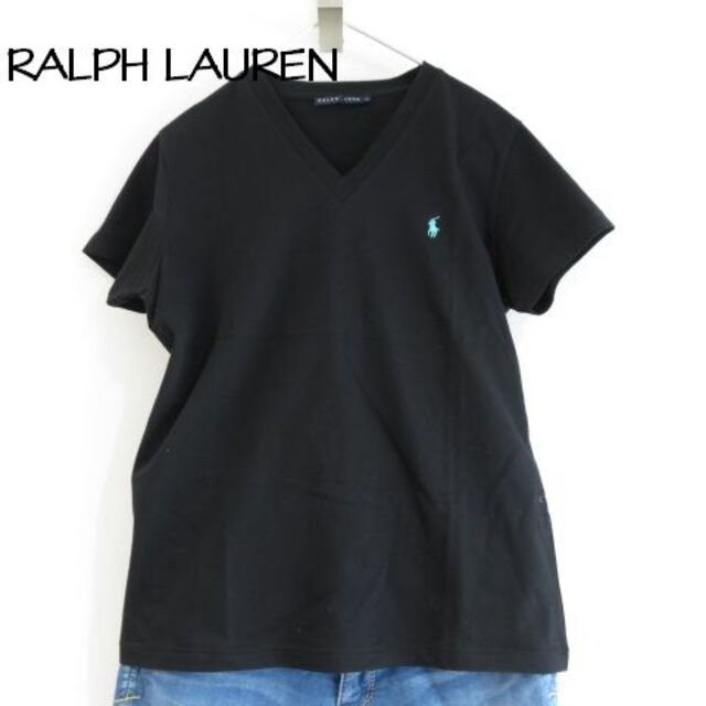 POLO RALPH LAUREN(ポロラルフローレン)の新品 RALPH LAUREN ラルフローレン ロゴ刺繍　Tシャツ　Lサイズ レディースのトップス(Tシャツ(半袖/袖なし))の商品写真