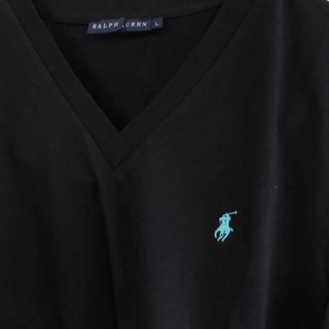 POLO RALPH LAUREN(ポロラルフローレン)の新品 RALPH LAUREN ラルフローレン ロゴ刺繍　Tシャツ　Lサイズ レディースのトップス(Tシャツ(半袖/袖なし))の商品写真