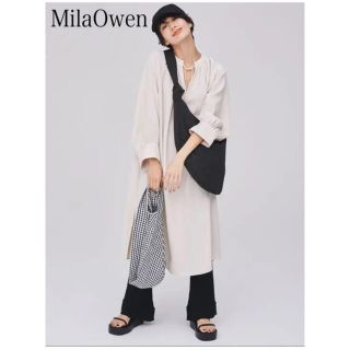 ミラオーウェン(Mila Owen)のMila Owen ミラオーウェン　ロング丈カフタンブラウス　ギャザーワンピース(ロングワンピース/マキシワンピース)