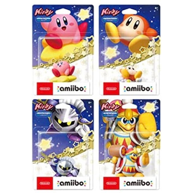 amiibo 星のカービィシリーズ カービィ&ワドルディ&メタナイト&デデデ ...