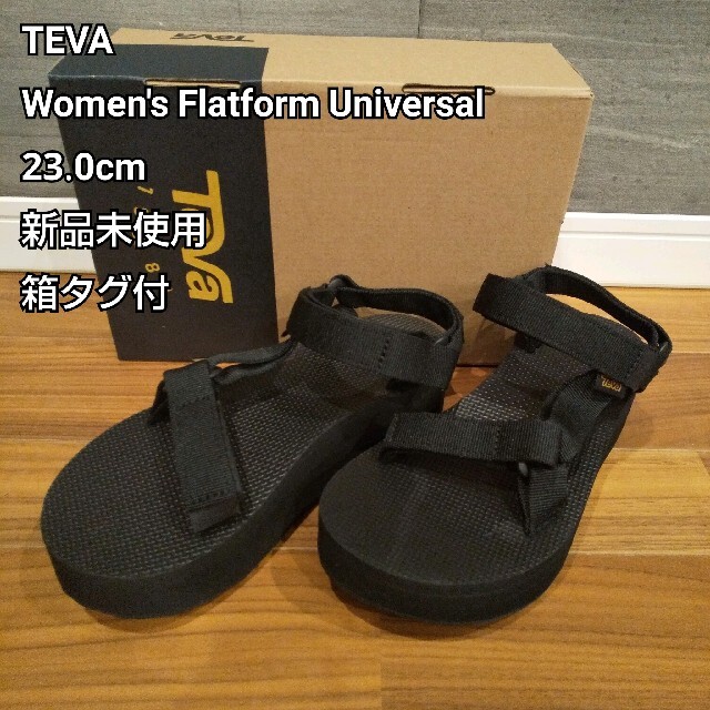 【新品】TEVA サンダル 厚底23.0 Flatform Universal