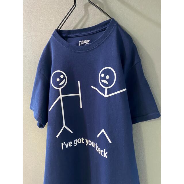 古着 ビンテージ NICE デザイン 人間 イラスト プリント Tシャツ 美品