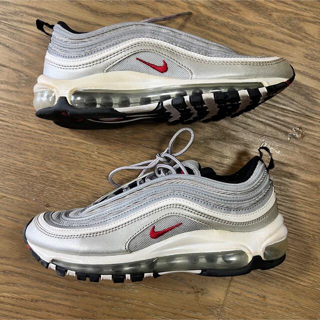 スニーカー24cm Nike airmax97 OG QS シルバーバレット SILVER